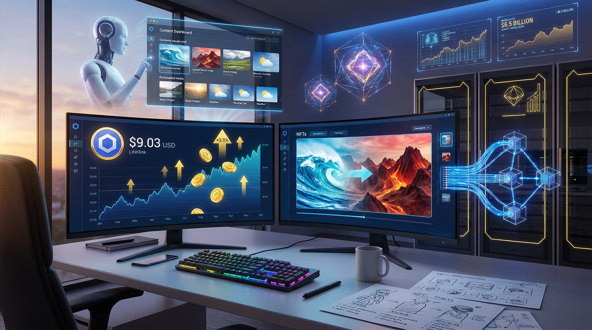 Chainlink Surge 3.5% to $9.03 Powers Dynamic NFTs