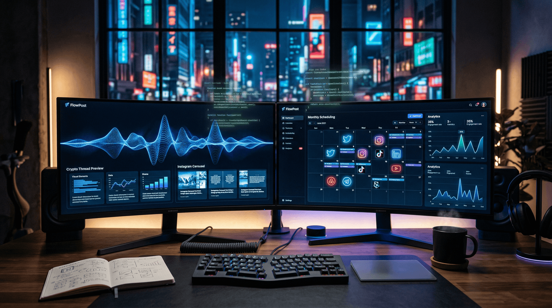 FlowPost AI Social Media Tool: 3-Week Claude Build Boosts Creators 4x