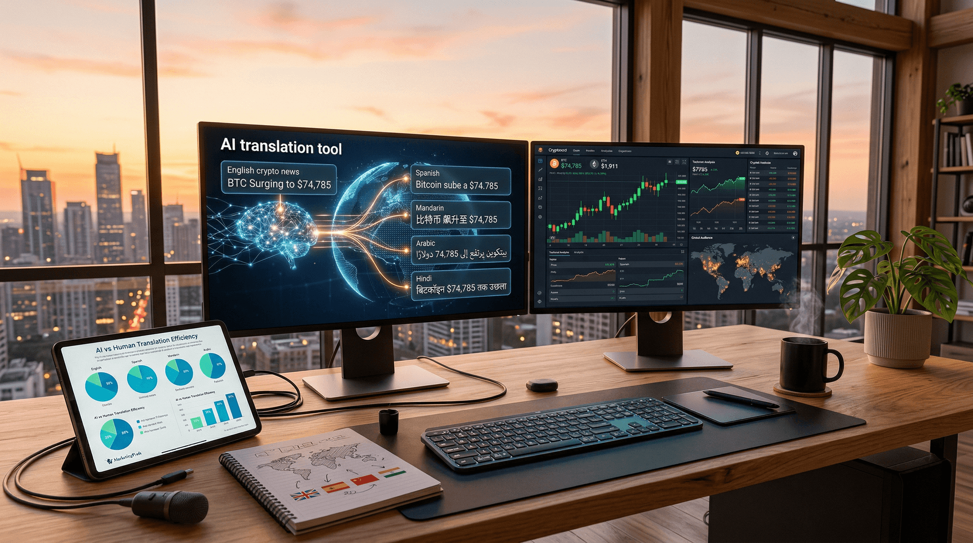 AI vs Human Translation Infographic Guides Crypto Creators