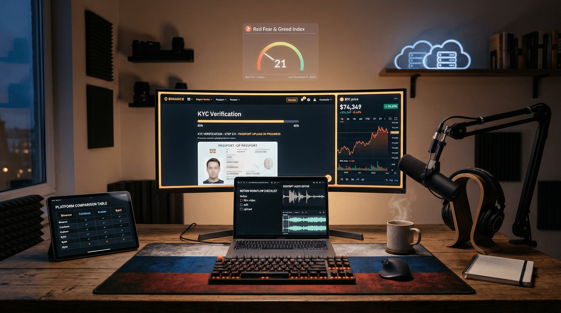 Russia Binance KYC Mandate Delays Creator Payments as BTC Hits $74,349