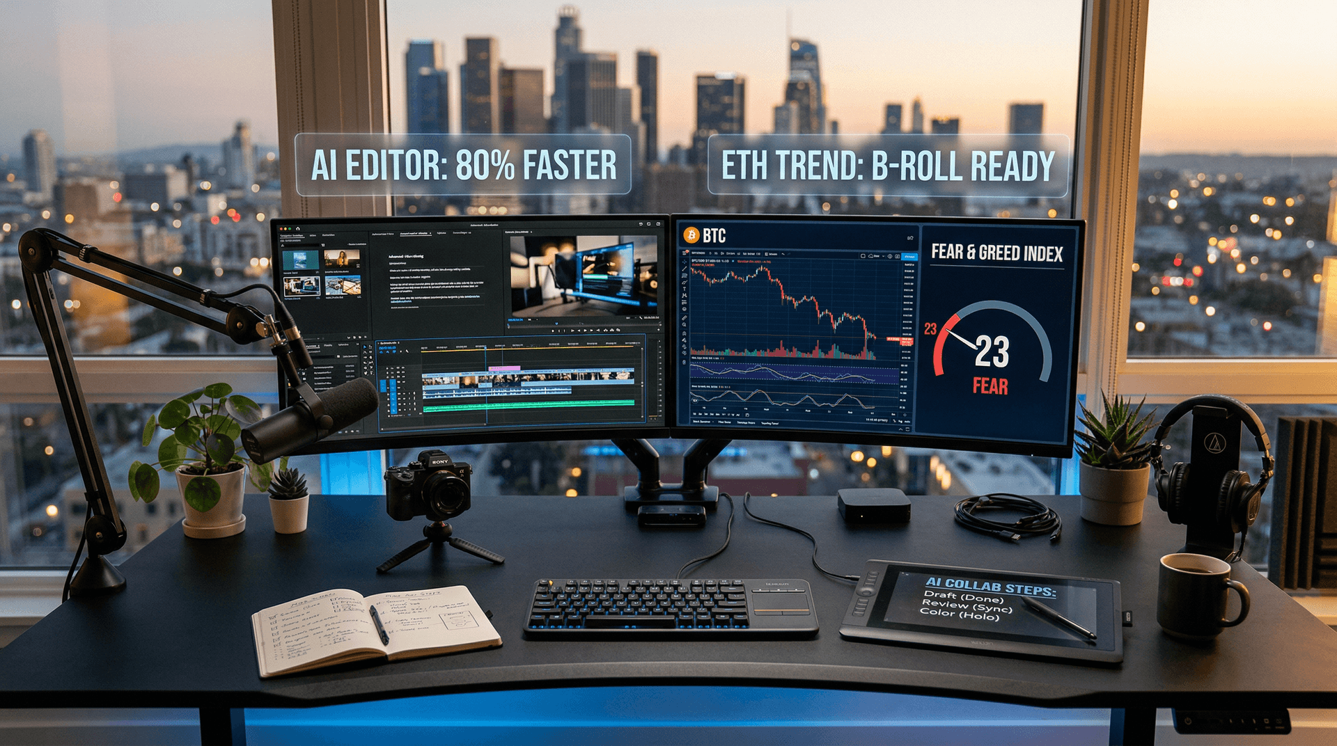 AI Work Reinvention Cuts Creator Edits 80% (BTC $74K)