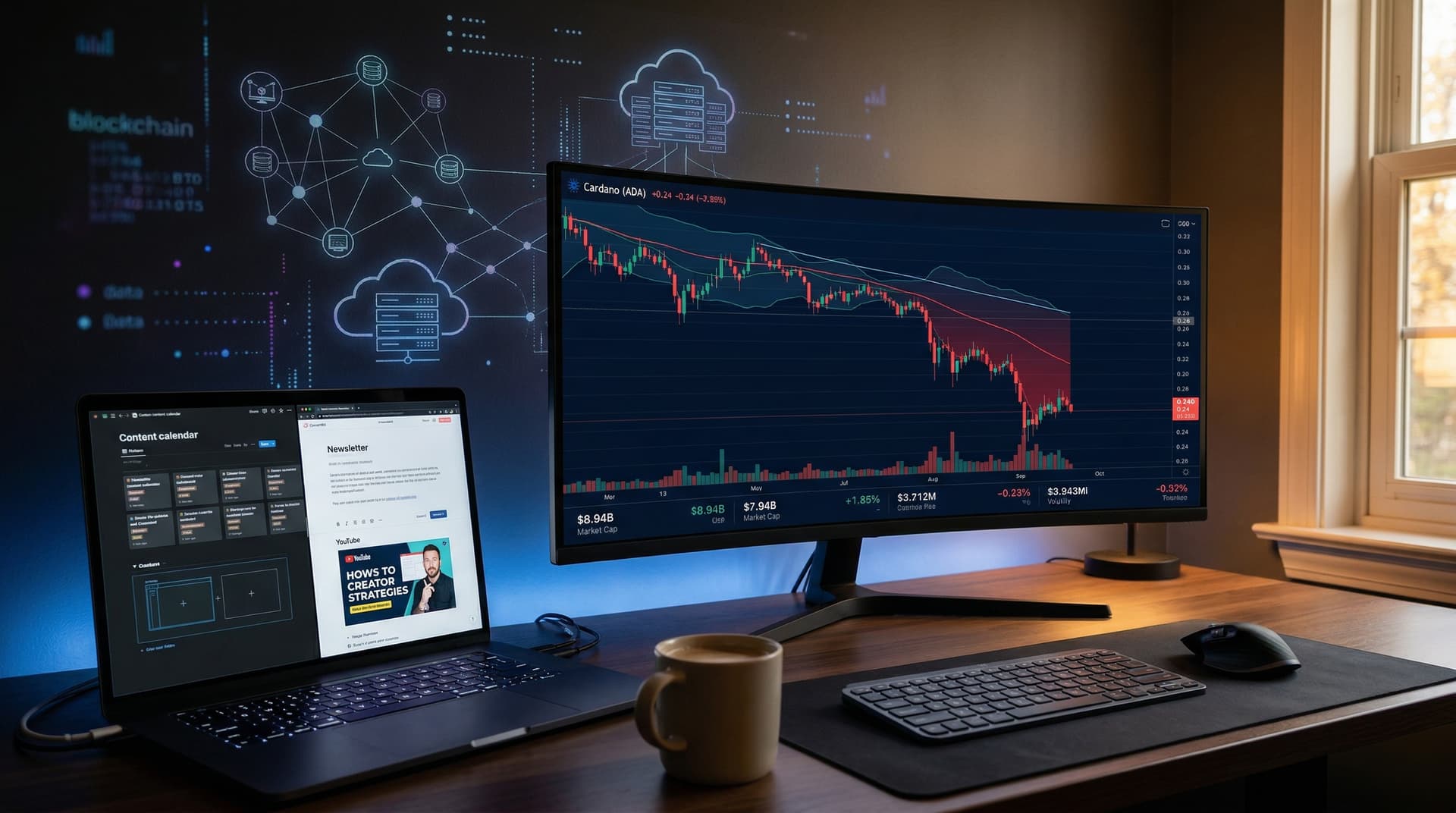 Cardano's 3.4% Plunge to $0.24: Creator Content Gold